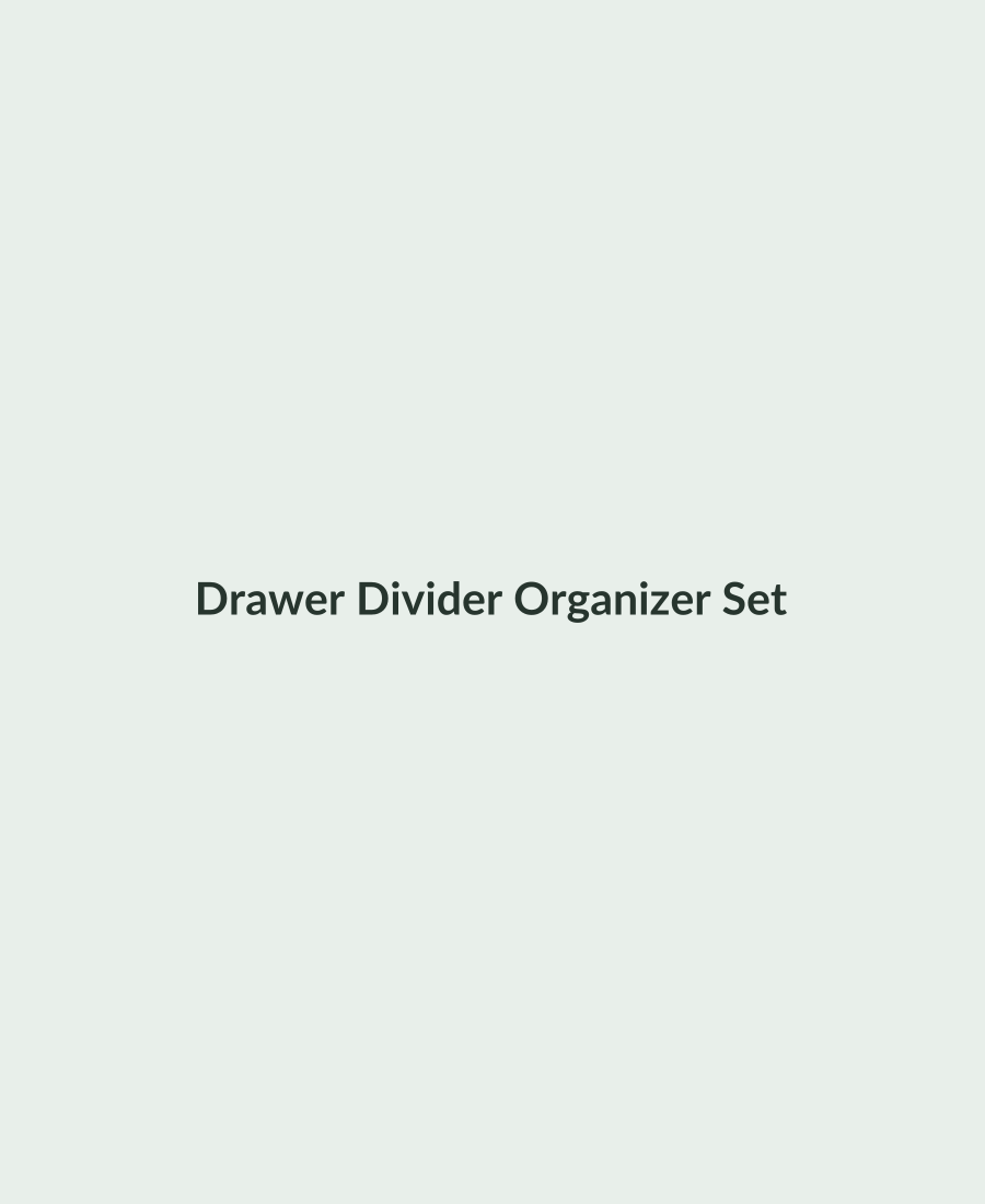 Drawer Divider Organizer Set