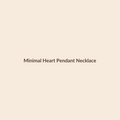 Minimal Heart Pendant Necklace