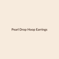 Pearl Drop Hoop Earrings