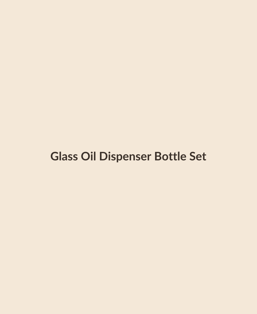 Glass Oil Dispenser Bottle Set