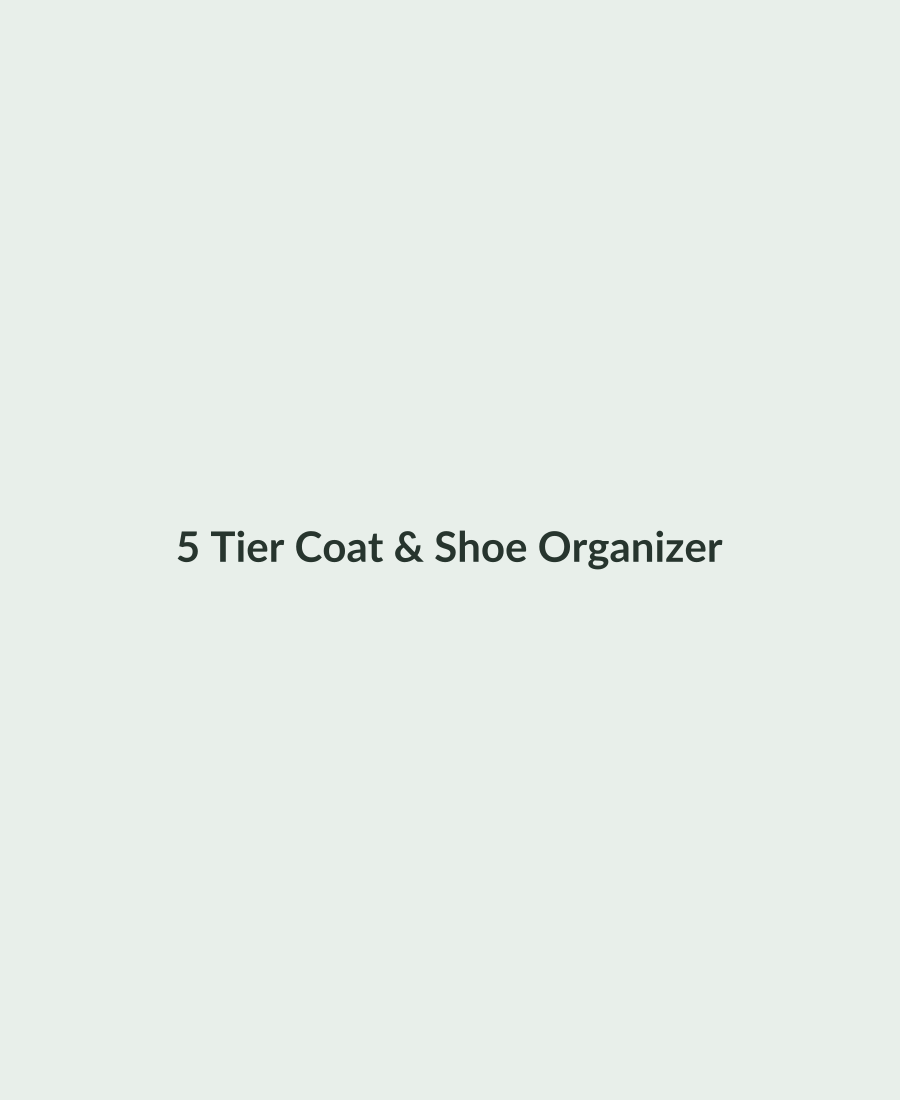 5 Tier Coat & Shoe Organizer