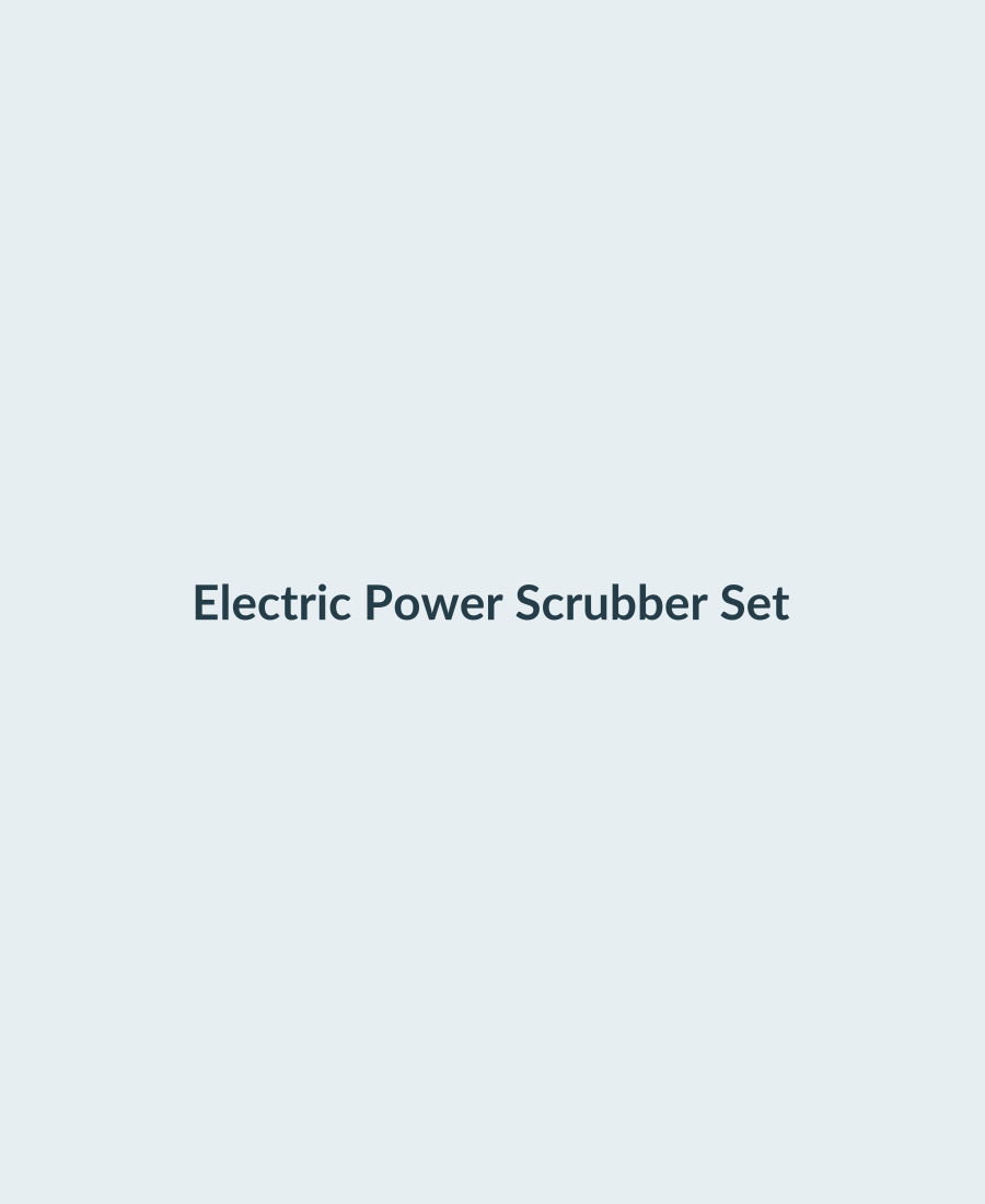 Electric Power Scrubber Set