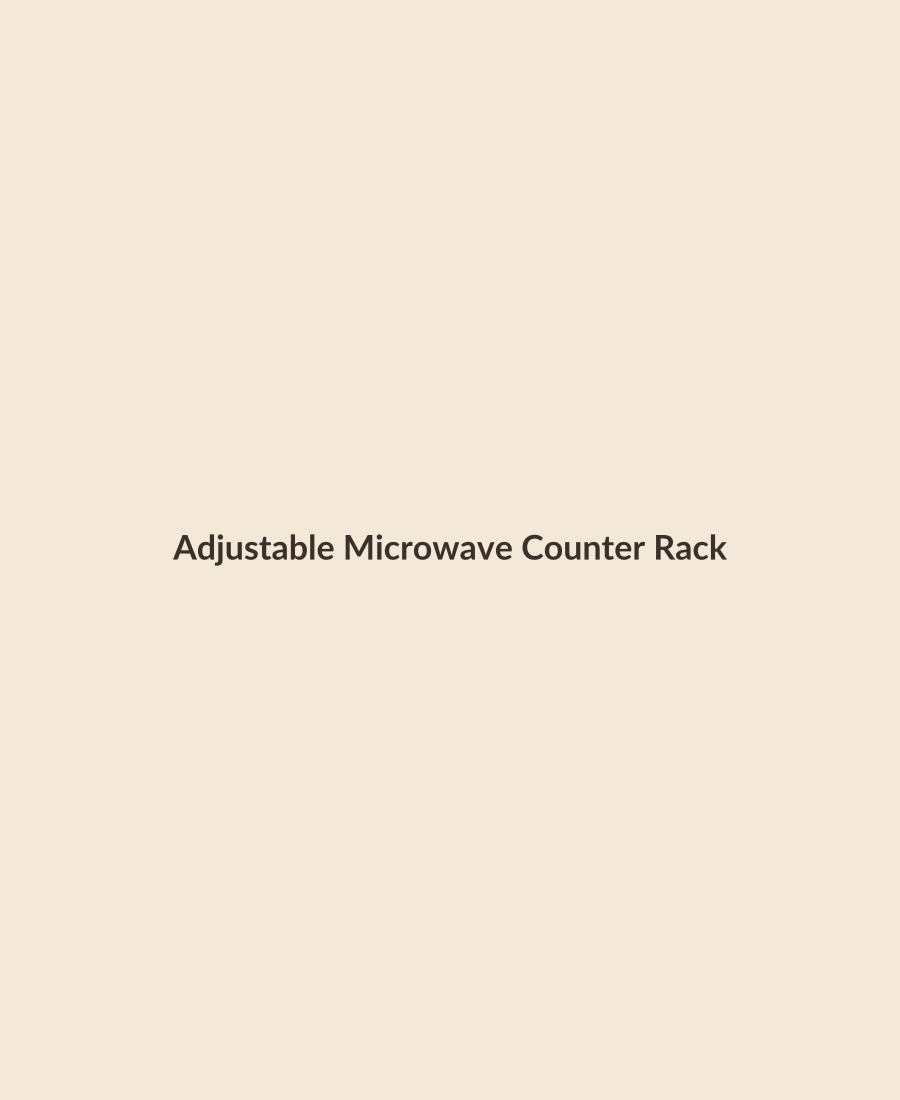 Adjustable Microwave Counter Rack