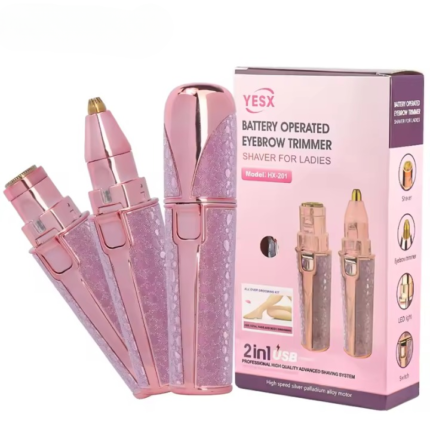 Flawless Painless Facial Hair Remover – 2-in-1 Eyebrow & Facial Trimmer
